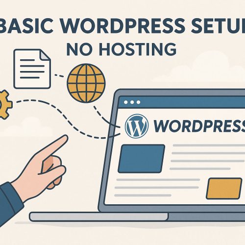 Basic WordPress Website Setup - No Hosting