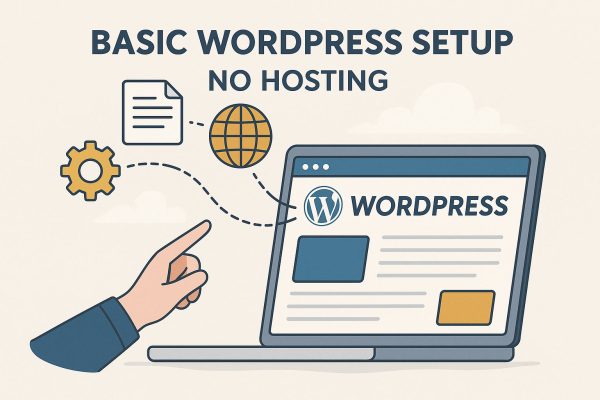 Basic WordPress Website Setup - No Hosting