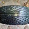 Set of 4 used 225/40 ZR18 Tires Mounted on 17" Chromed Alloy Mag Wheels